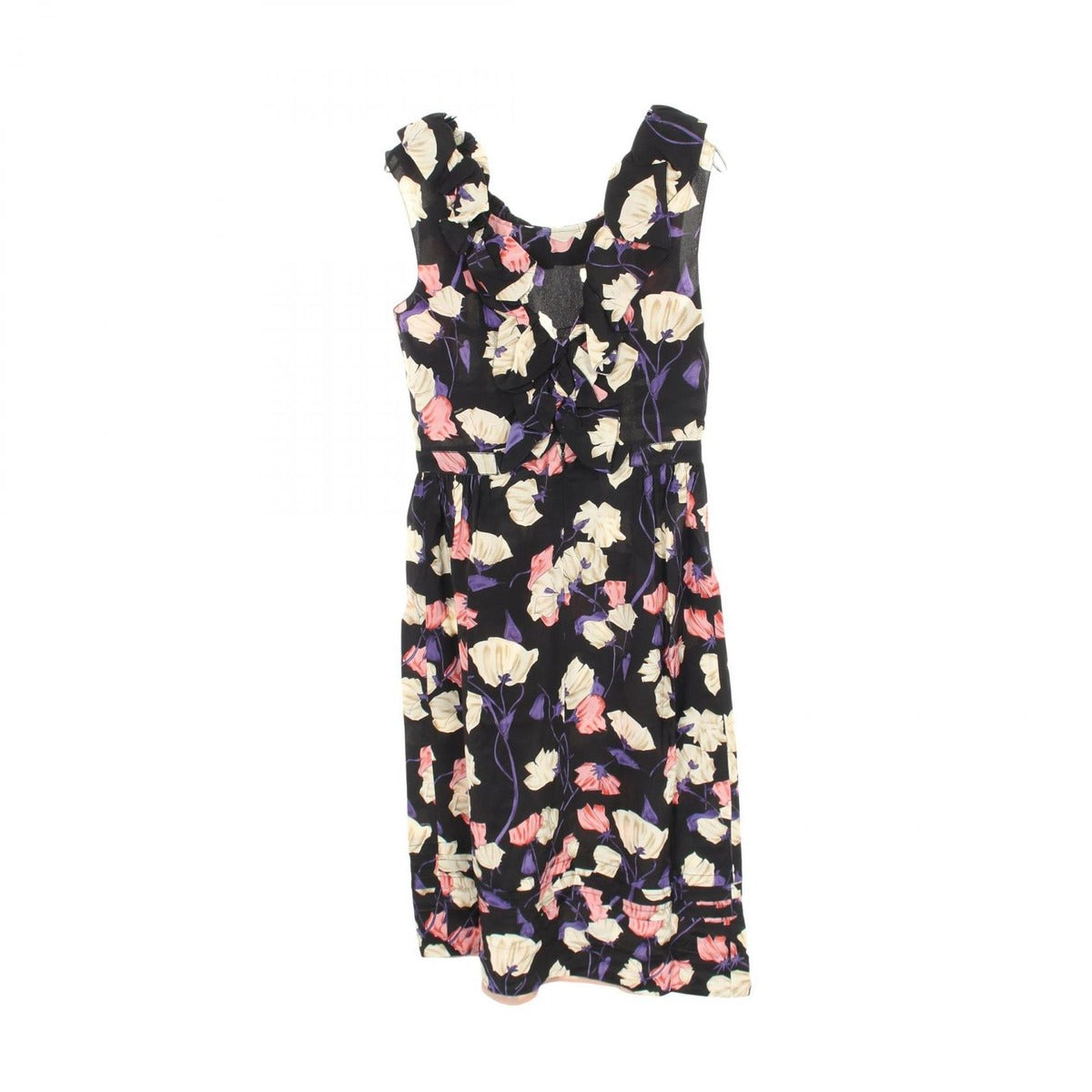 Prada Dress Silk Black 42 Multicolor — view 2