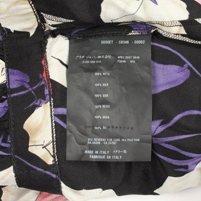 Prada Dress Silk Black 42 Multicolor — view 4