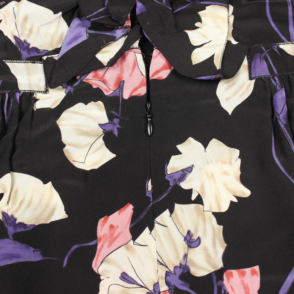 Prada Dress Silk Black 42 Multicolor — view 5