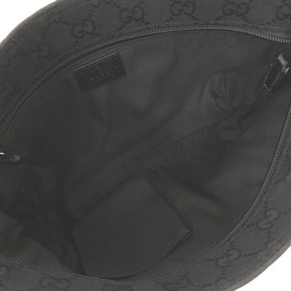 Gucci Sherry Line 189749 GG Canvas Leather Black Shoulder Bag Black 1412 Gucci
