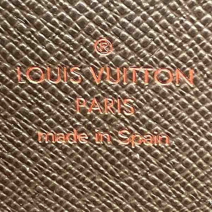 Louis Vuitton Damier Ebène Zippy Wallet N60015 Long Wallet Unisex