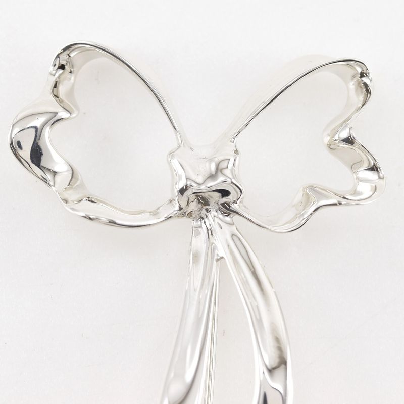 Tiffany & Co Ribbon Silver 925 Ladies 15.4g Brooch