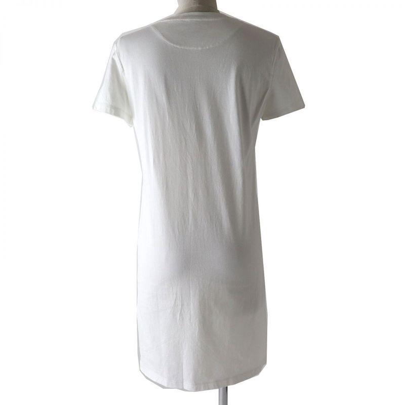 Hermes 22SS Chaine D'ancre Cotton Short Sleeve Dress/tunic With Embroidered