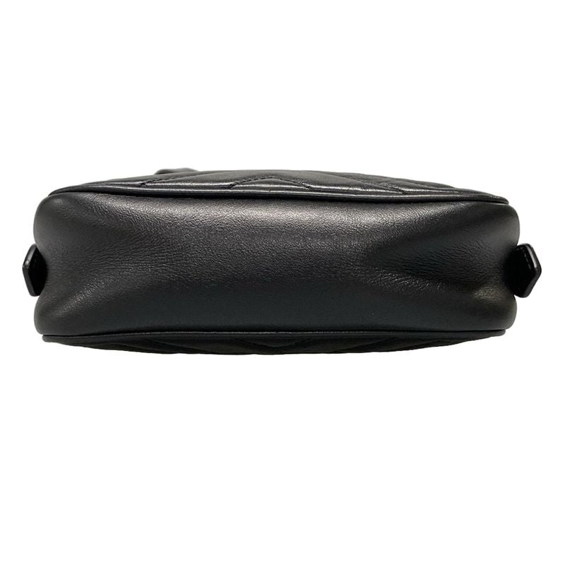 Gucci Shoulder Bag GG Marmont Quilted Mini Bag 448065 Black Chain Shoulder