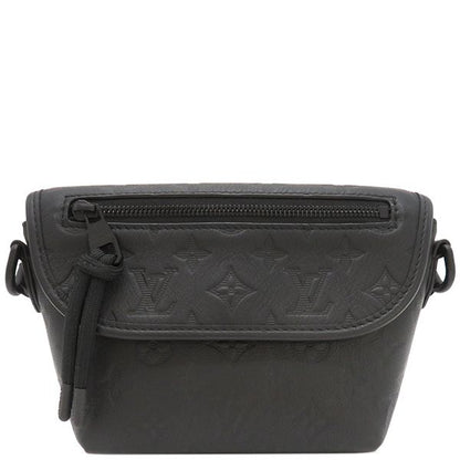 Louis Vuitton Shoulder Bag Pulse Wearable Wallet Monogram Shadow Leather Black