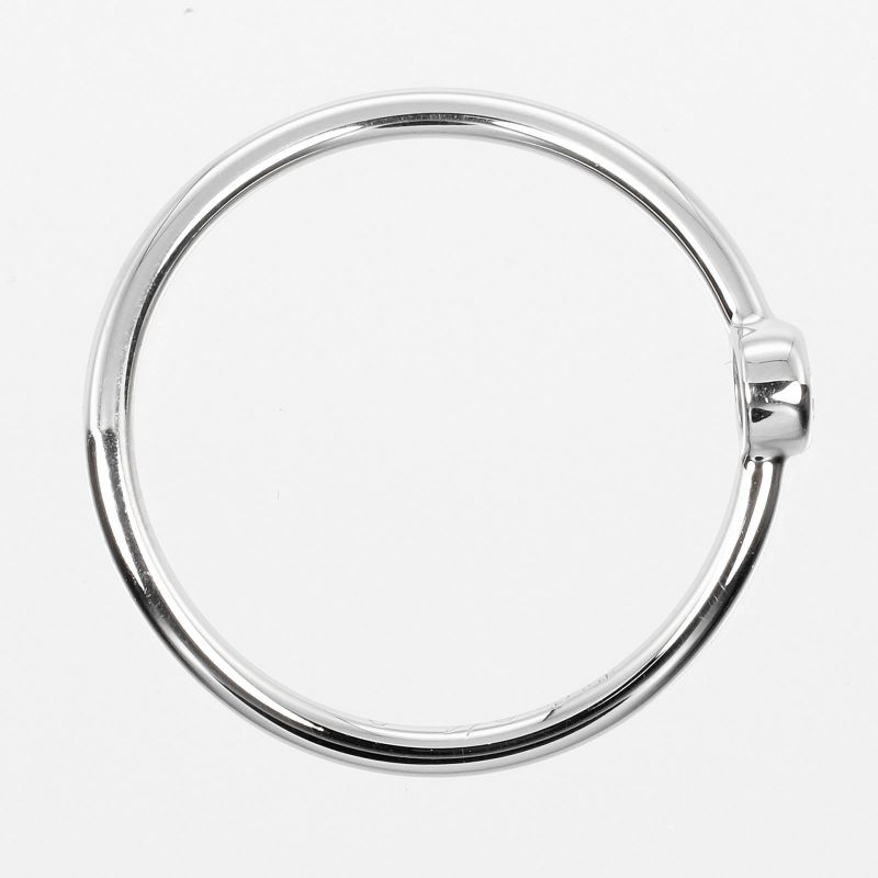 Tiffany & Co Wave Single Row Pt950platinum × Diamond #6 Ladies 1.4g Ring