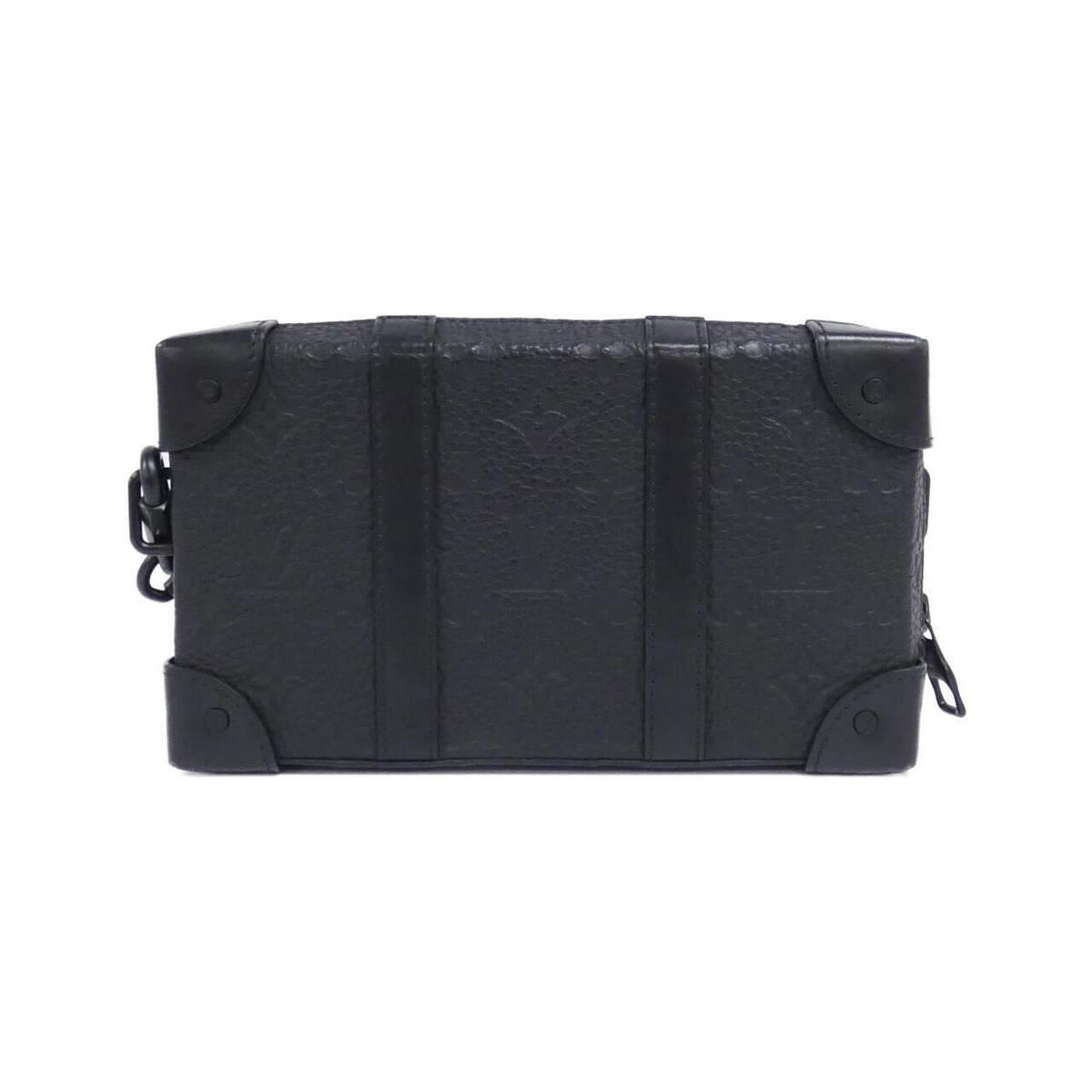 Louis Vuitton Taurillon Monogram Soft Trunk Wallet Shoulder Bag Black — view 2