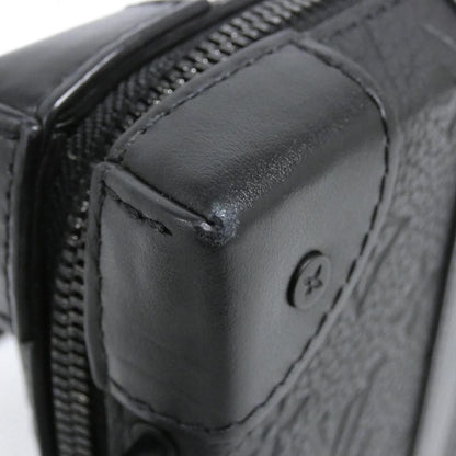 Louis Vuitton Taurillon Monogram Soft Trunk Wallet Shoulder Bag Black — view 4