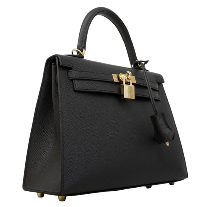 Hermes Handbag Kelly 25 Veau Epsom Grimisty Gold 2-Way Bag — view 2