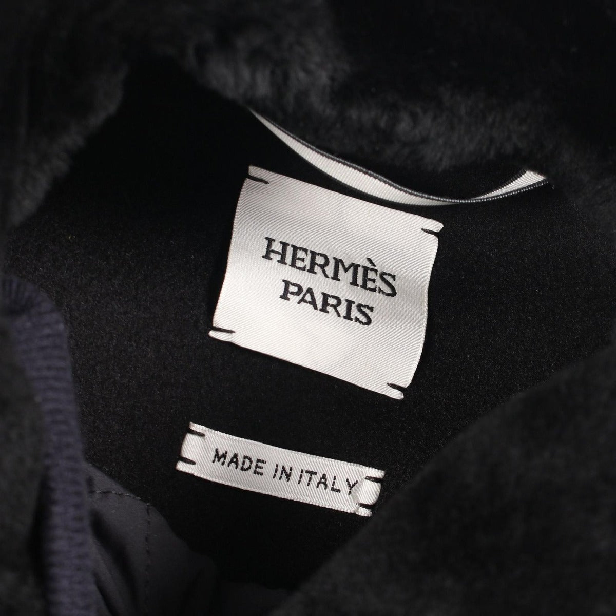 Hermes Short Modular Black Navy Cashmere Double Face Jacket & — view 4