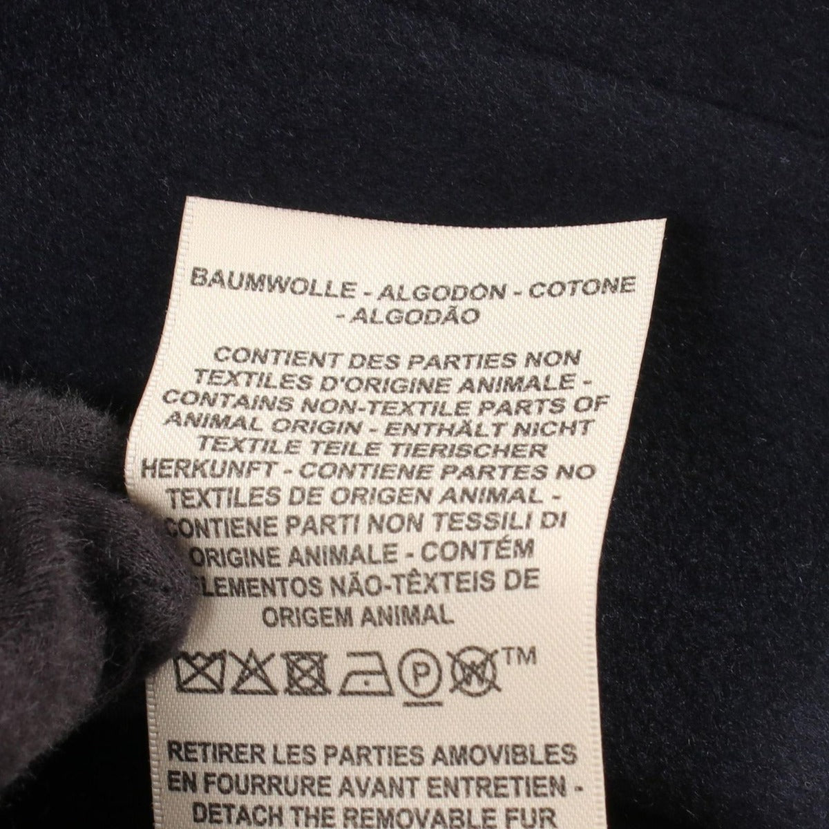 Hermes Short Modular Black Navy Cashmere Double Face Jacket & — view 6