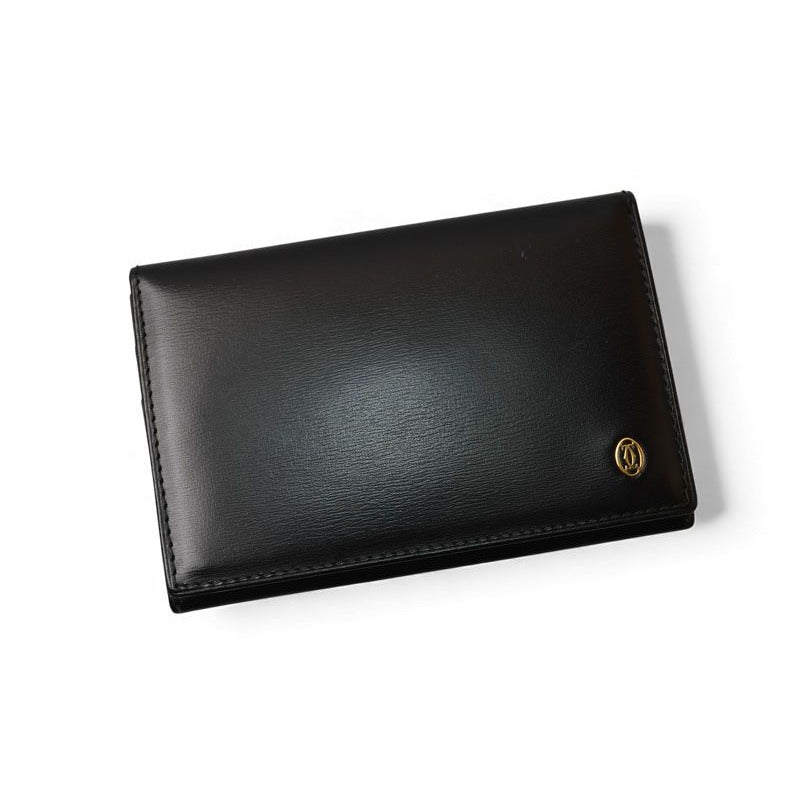 Cartier Card Case Business Holder Pass Pasha Calf — view 2