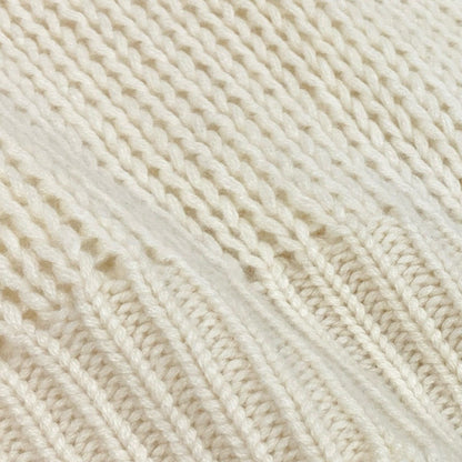 Celine Cashmere 100 Knit Sweater Logege Shoulder Button M Cream — view 7
