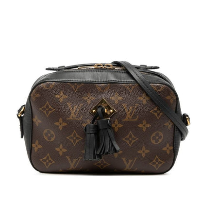 Louis Vuitton Monogram Saintonge 2-Way Shoulder Bag Noir Black Brown