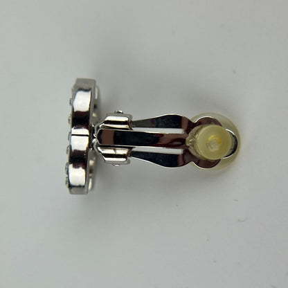 Chanel Coco Mark Accessories Earrings Silver 05V Vintage Women's