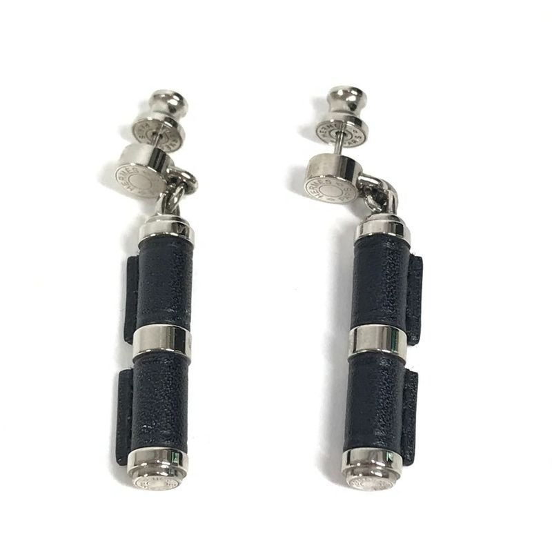 Hermes Earrings Charniere PM Swift Black