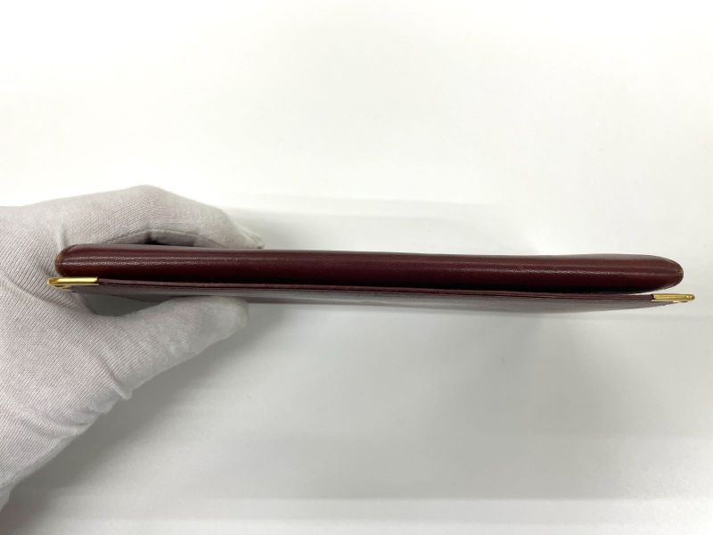 Cartier Must Line Leather Long Wallet Bordeaux Made In Spain