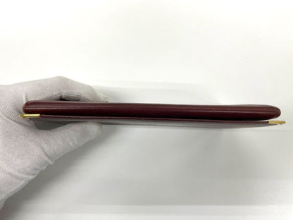 Cartier Must Line Leather Long Wallet Bordeaux Made In Spain