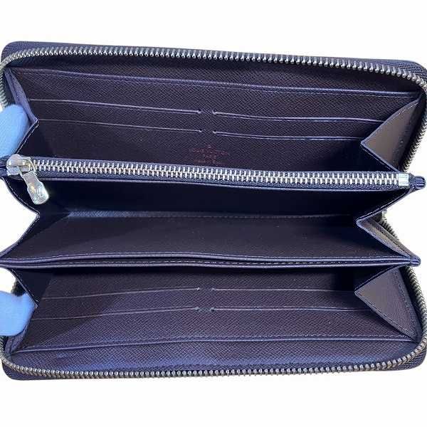 Louis Vuitton Damier Ebène Zippy Wallet N60015 Long Wallet Unisex