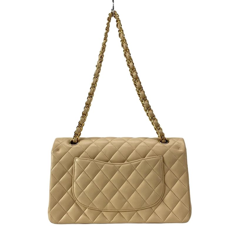 Chanel Shoulder Bag Double Flap Matelasse A01112 Beige Chain Shoulder/gold