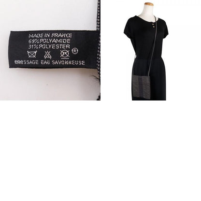 Hermes Mini Pochette Airline Nylon Canvas Gray Unisex Shoulder Bag