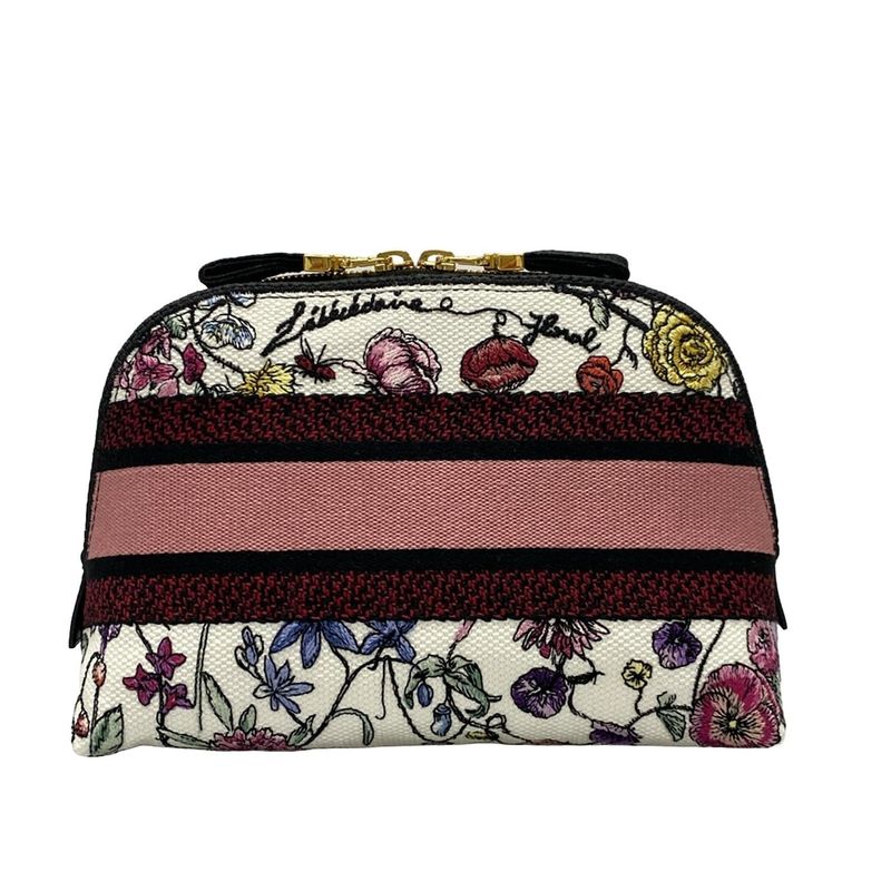 Dior/christian Dior Pouch - Bordeaux×black×multi Floral