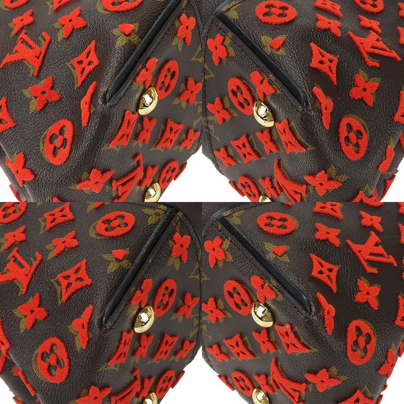 Louis Vuitton M94610 Tote W PM Monogram Tuftage LV Red Logo Women Louis Vuitton