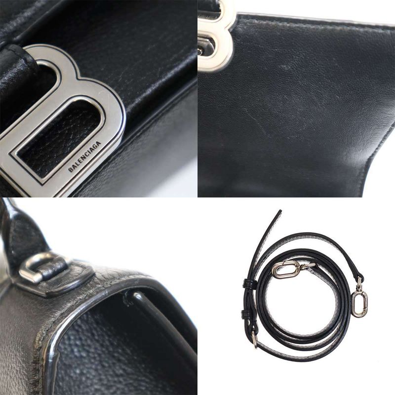 Balenciaga Hourglass Small Bag Hourglass Small Shoulder Bag 599354 Black