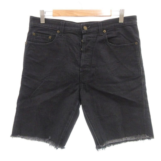 Saint Laurent Paris Shorts Denim 30 Black