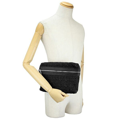 Bottega Veneta Clutch Bag Light Webbing Black