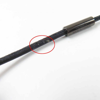 Hermes Tattersall PM Buckle Workshop Necklace Pendant GP Enamel Blue Beige