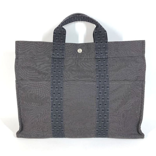 Hermes Handbag Her Line MM Canvas Gray