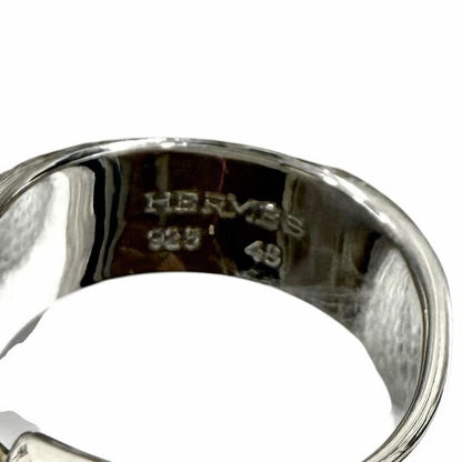Hermes Vintage 925 Folding Ring Silver 48 Weight — view 6