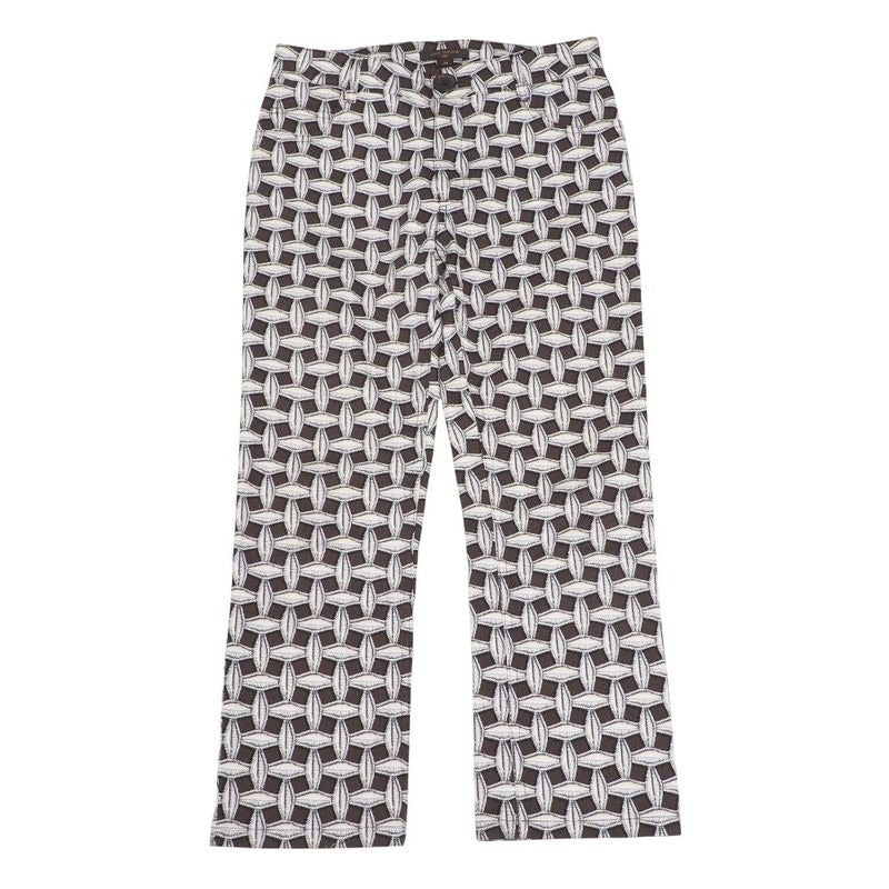 Louis Vuitton Pants Size 34 all Over Patterned Straight Stretch Cropped