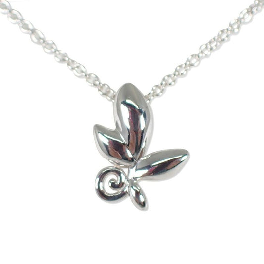 Tiffany 925 Olive Leaf Pendant Necklace