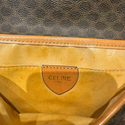 Celine - F 09 Vintage Macadam Shoulder Bag Women Brown FREE
