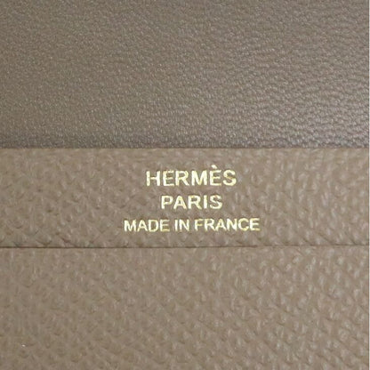 Hermes Base Anchor Dokes Etoupe Gold Epsom B Wallet — view 5