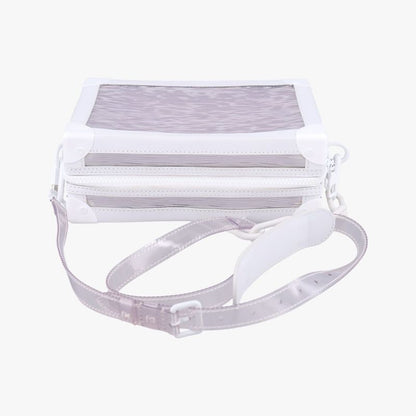 Louis Vuitton Soft Trunk Transparent X White Epi Plat Jouge M55602 Du3199