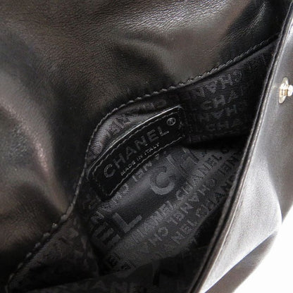 Chanel Jacket Bag Lambskin Black Matelasse 8 Series Coco Mark Body Bag 0031