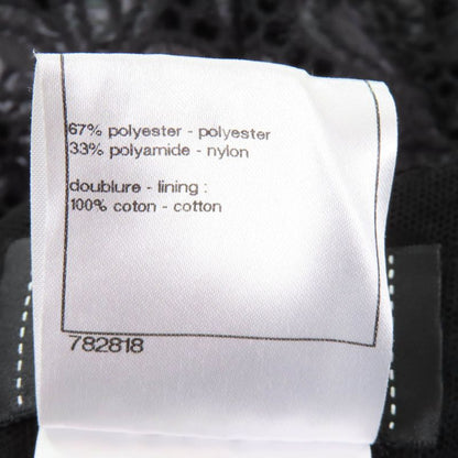 CHANEL 08A P33424 Little Black Dress With Crown Coco Buttons Coco Mark Embroider