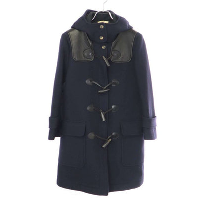 Celine by Phoebe Philo 12aw Leather Shoulder Melton Duffle Coat 6999 028-99016