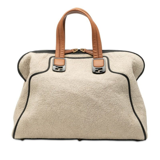Fendi Chameleon Beige Pile Leather