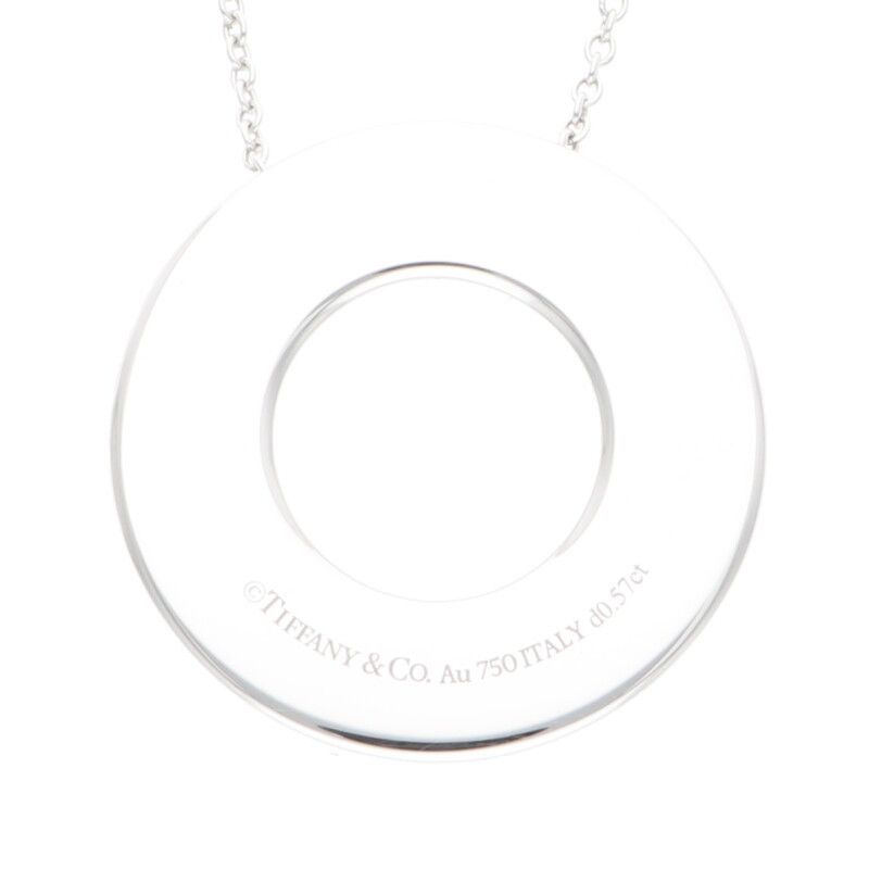 Tiffany & Co Atlas X Closed Circle Pendant Necklace Men's