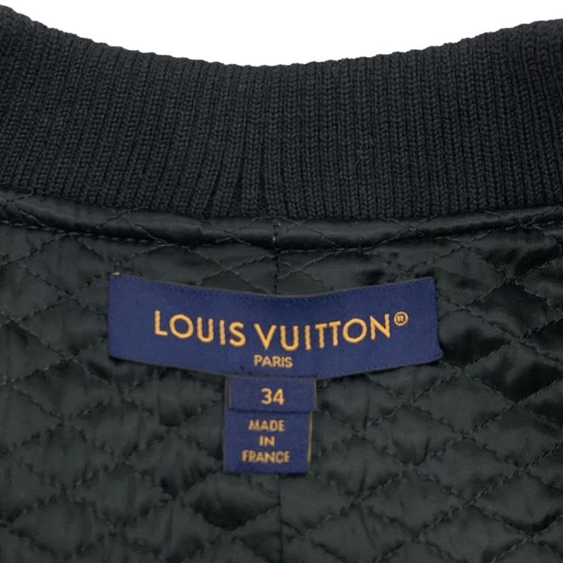 Louis Vuitton Monogram Jacquard Zip Up Jacket Outerwear Blouson Black