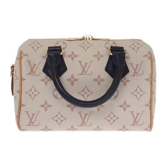 Louis Vuitton Speedy Bandouliere 20 2-Way Bag Monogram Dune White Beige
