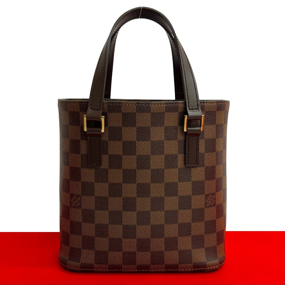 Louis Vuitton Vintage Vavin PM Damier Leather Handbag Mini Tote Brown
