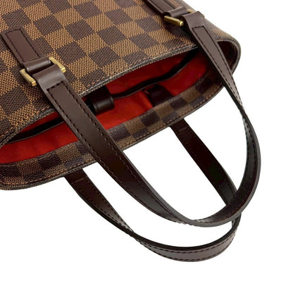Louis Vuitton Vintage Vavin PM Damier Leather Handbag Mini Tote Brown — view 4