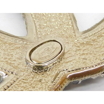 Chanel A23 K Brooch Coco Mark Star Clear Stone 7 — view 3