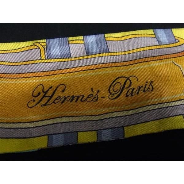 Hermes Scarf Twilly Multicolor 100% Silk Colliers De Chiens Remix — view 2