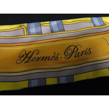 Hermes Scarf Twilly Multicolor 100% Silk Colliers De Chiens Remix — view 2